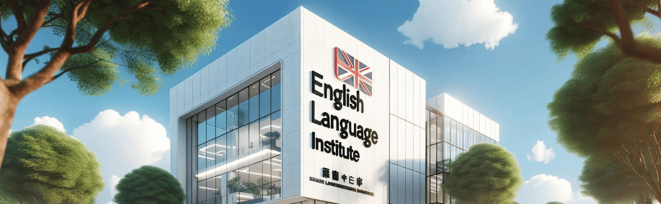 an illustrative photo of an english language institute in malaysia with the british flag on it